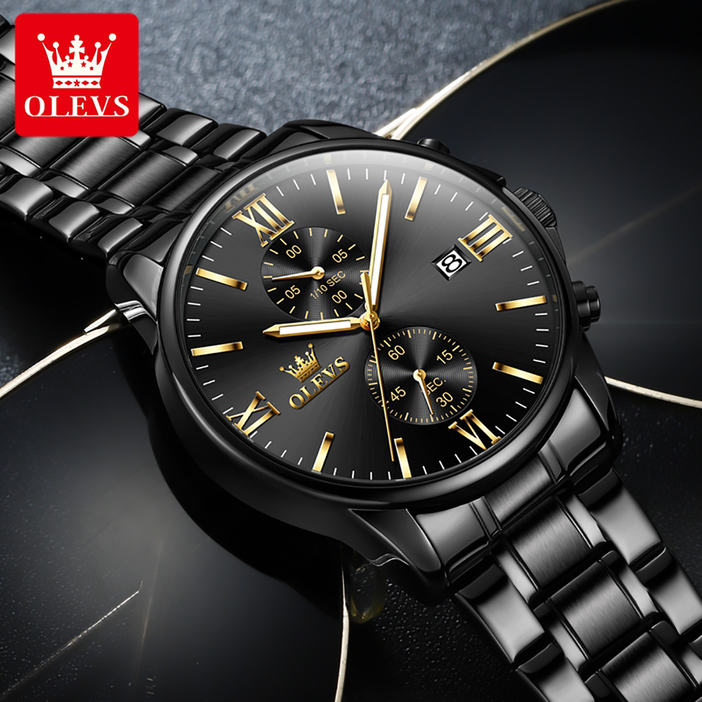 OLEVS 2886 Klassische schwarze – Luxury Watch Magazine Bewertung und Preis